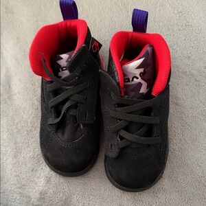 Jordan Kids Sneakers Black with Red and Purple